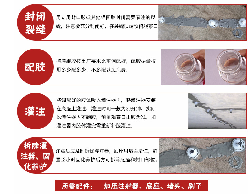 灌缝胶如何施工？有哪些注意事项？